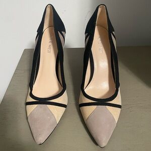 Nine West multi colored heels. Size 8.